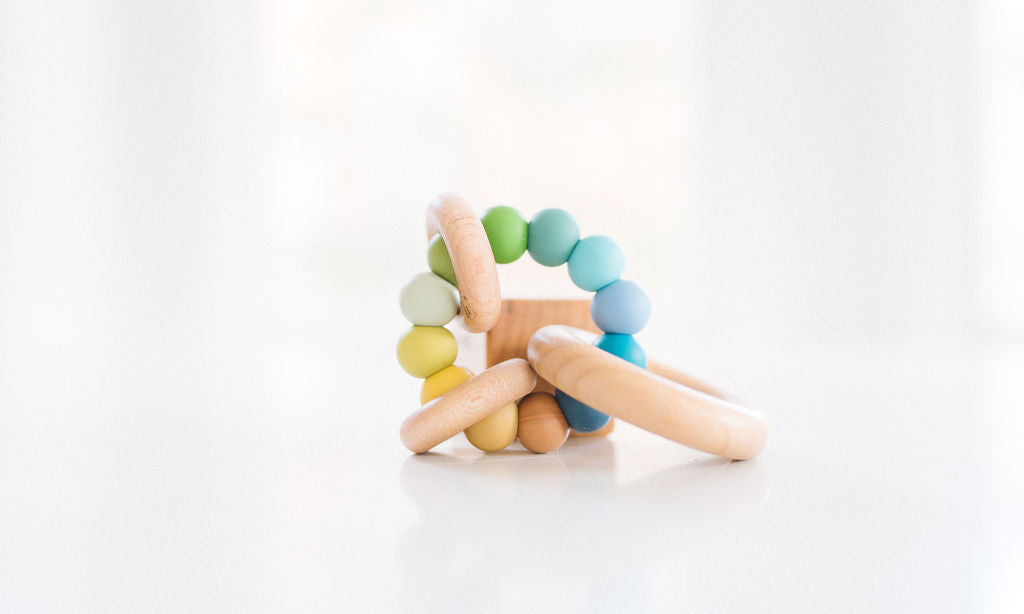 Saturn Ring Wood + Silicone Teether - Bannor Toys