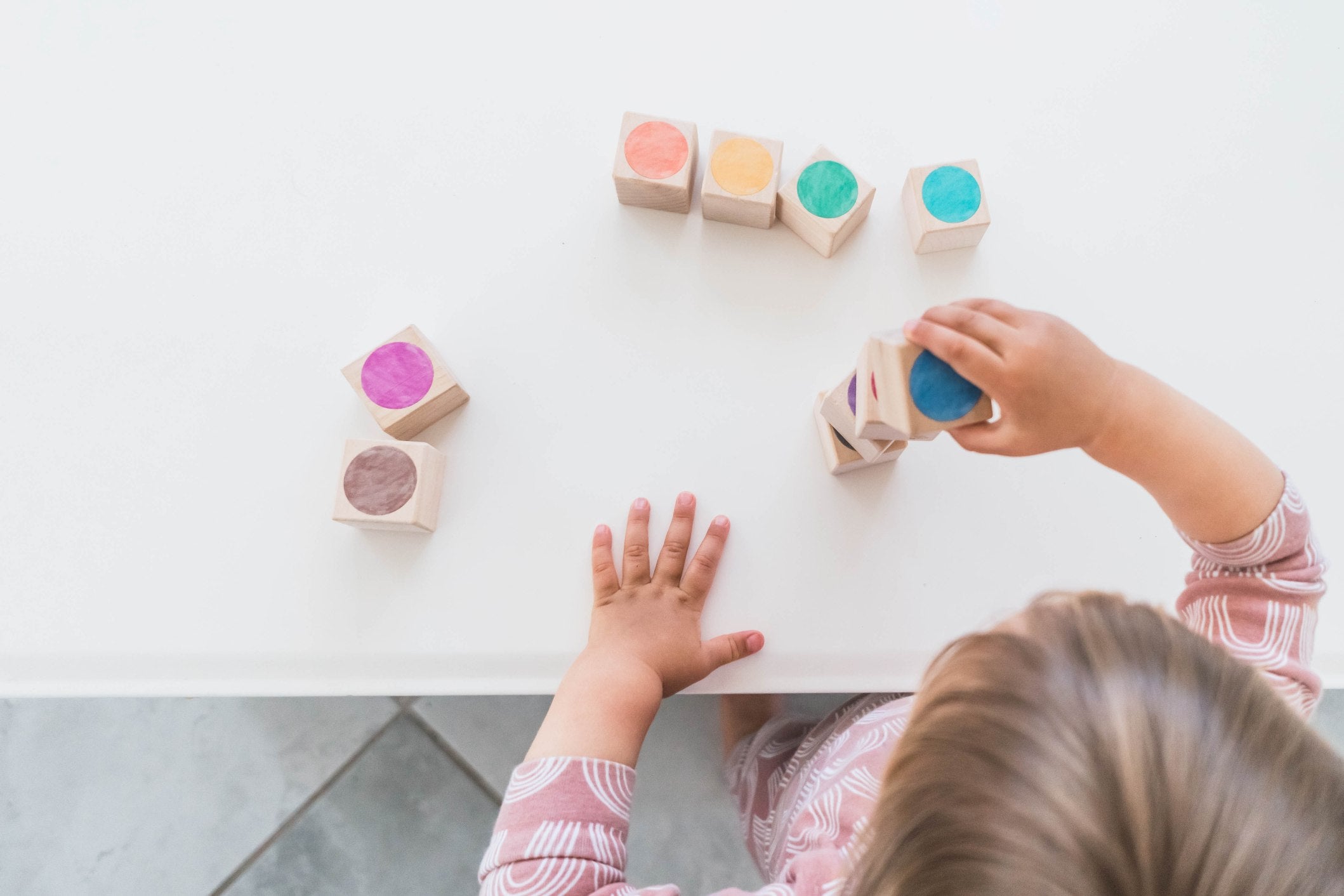 Watercolor Palette Wooden Color Blocks - Bannor Toys
