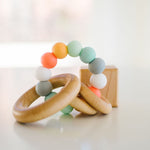 Saturn Ring Wood + Silicone Teether - Bannor Toys