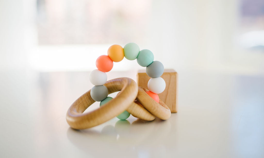 Saturn Ring Wood + Silicone Teether - Bannor Toys