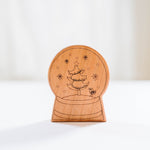 Snow Globe Wooden Baby Rattle - Bannor Toys