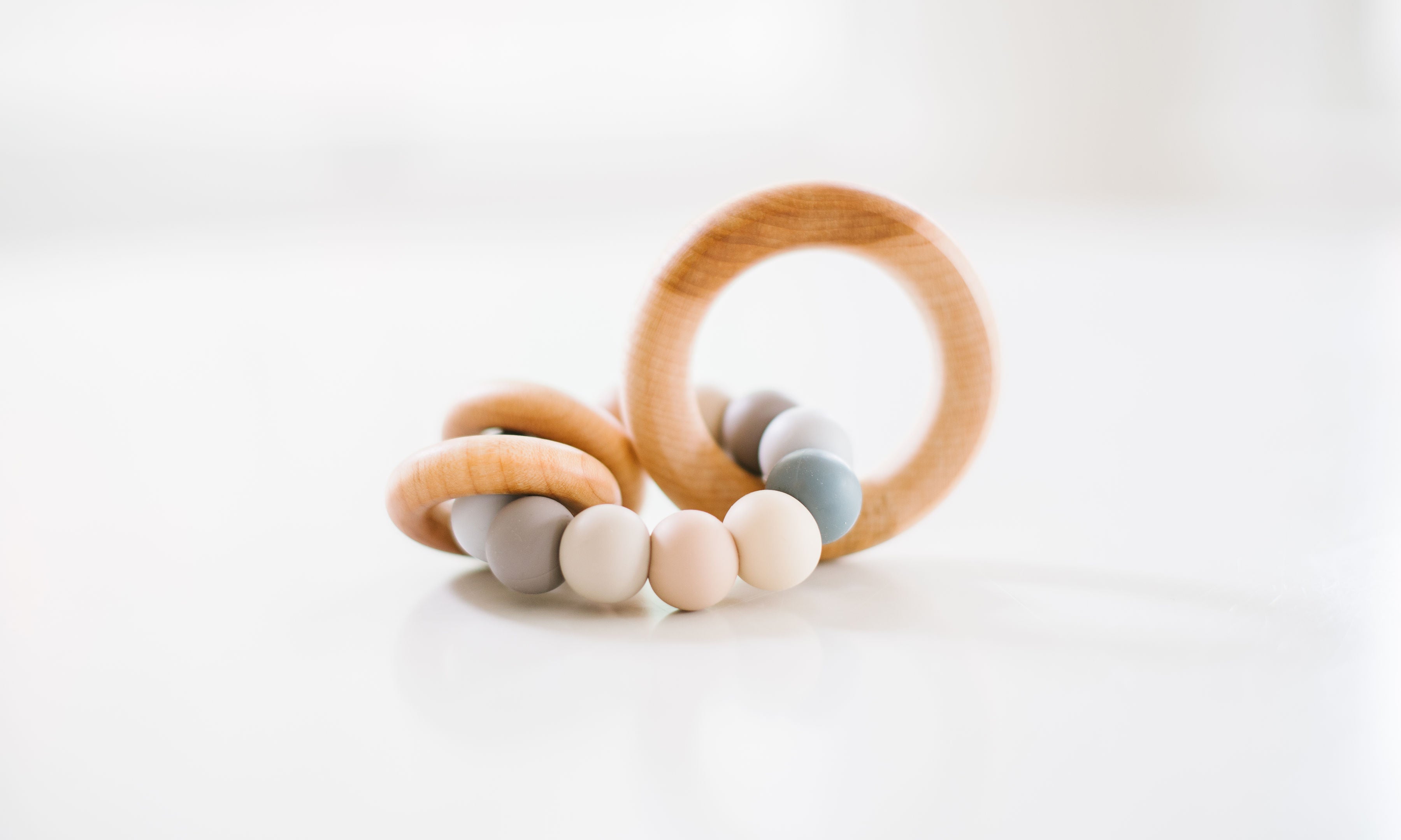 Saturn Ring Wood + Silicone Teether - Bannor Toys