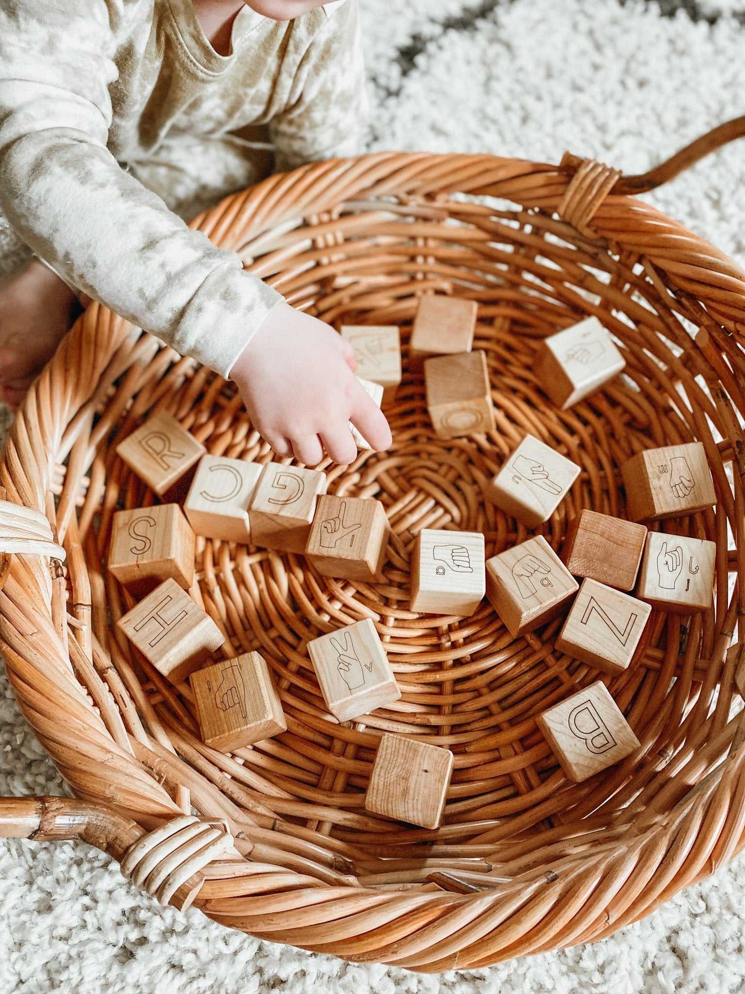 American Sign Language Blocks - Bannor Toys