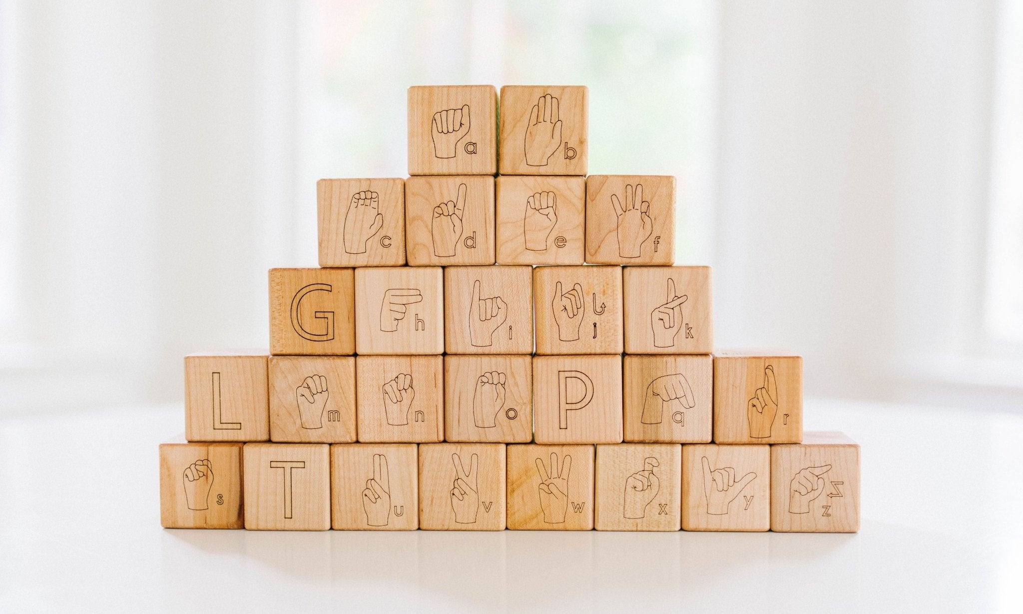 American Sign Language Blocks - Bannor Toys