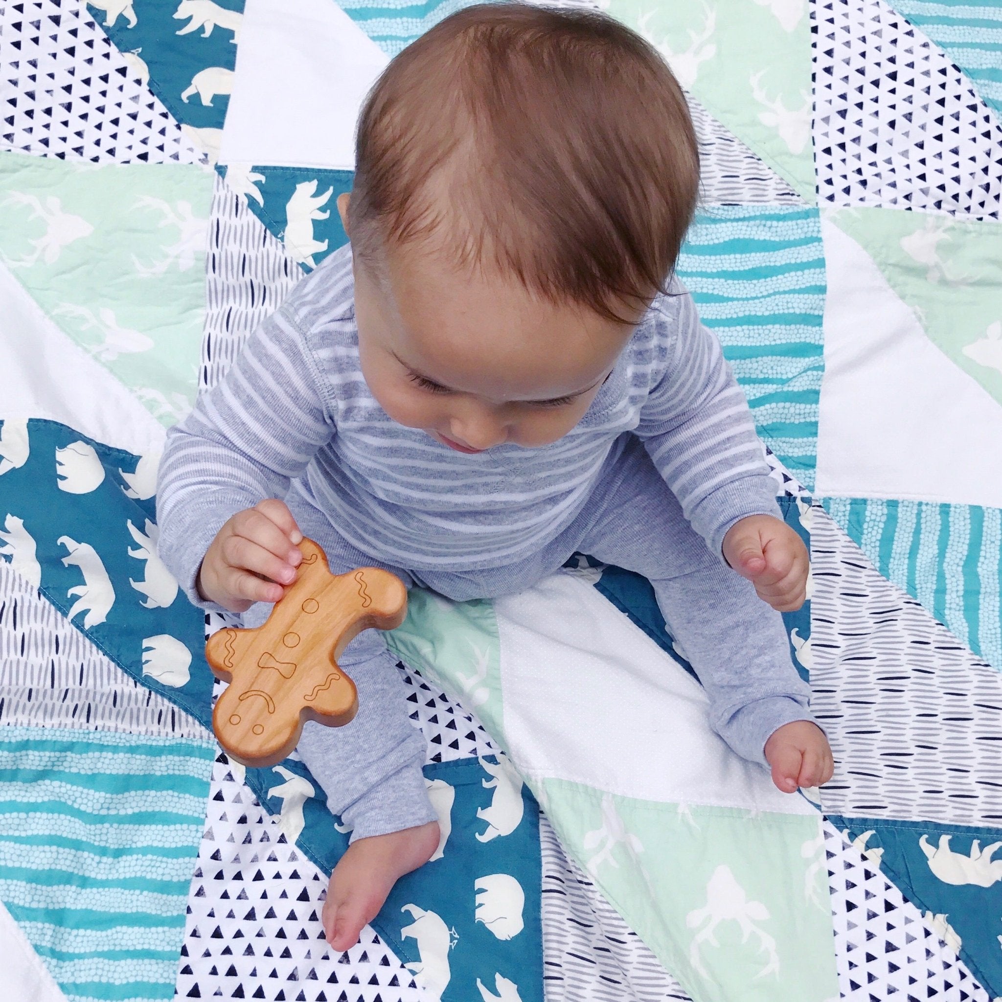 Gingerbread Baby Rattle - Bannor Toys