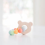Mini Bear Wooden Baby Teether - Bannor Toys