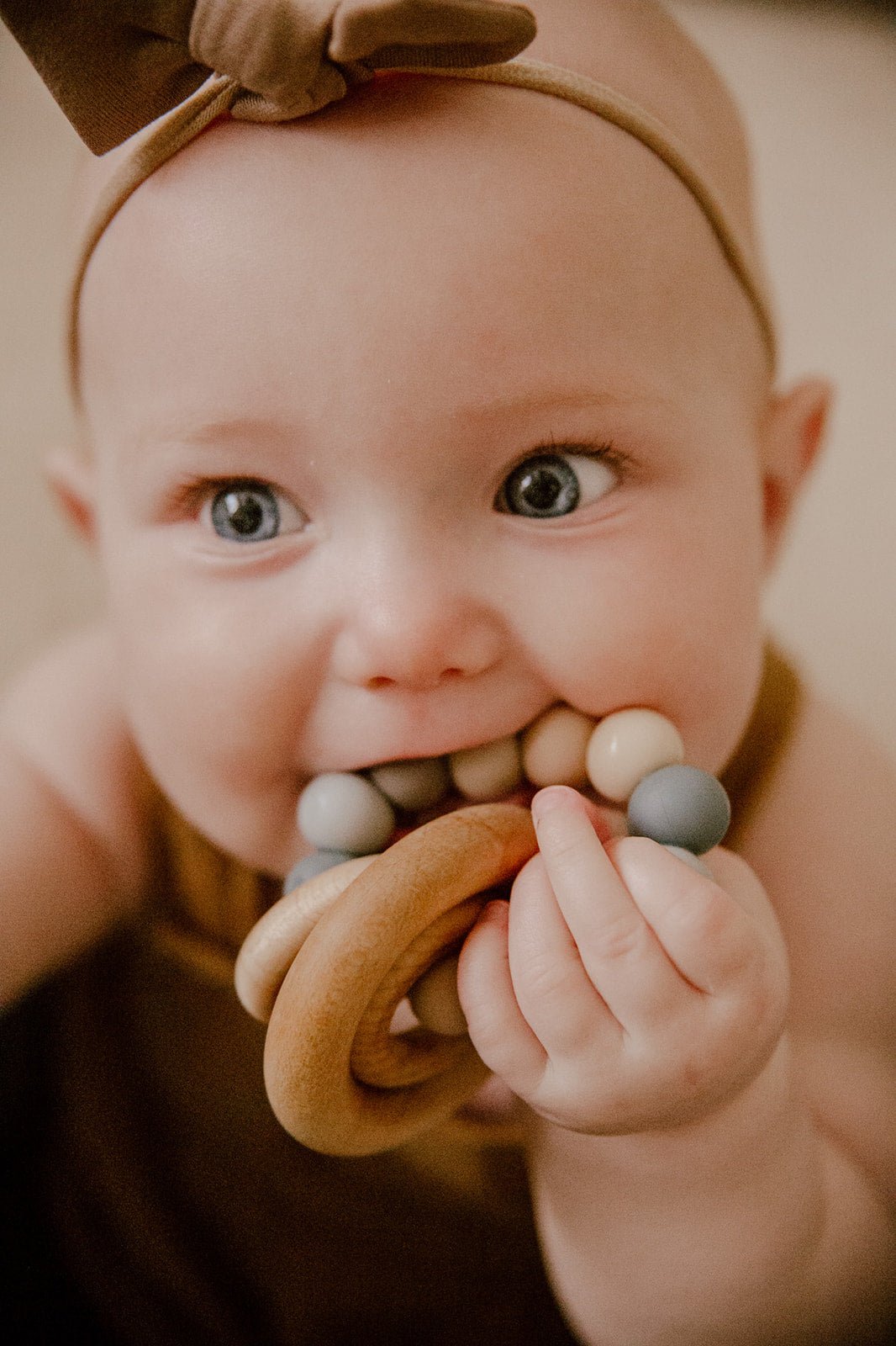 Saturn Ring Wooden Baby Teether - Bannor Toys