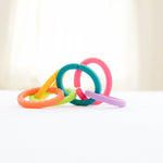 Silicone Ring Links - Confetti - Bannor Toys