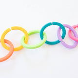 Silicone Ring Links - Confetti - Bannor Toys