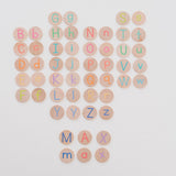 Wooden Alphabet Coins, Uppercase & Lowercase Set - Bannor Toys