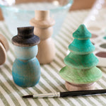 Wooden Paintables - Snowmen + Trees - Bannor Toys