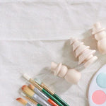 Wooden Paintables - Snowmen + Trees - Bannor Toys