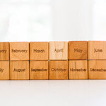 Wooden Calendar Month Blocks - Bannor Toys