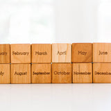 Wooden Calendar Month Blocks - Bannor Toys