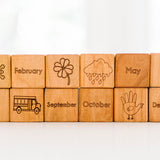 Wooden Calendar Month Blocks - Bannor Toys