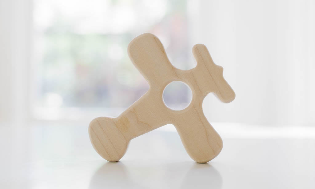 Airplane Wood Grasping Toy - Bannor Toys
