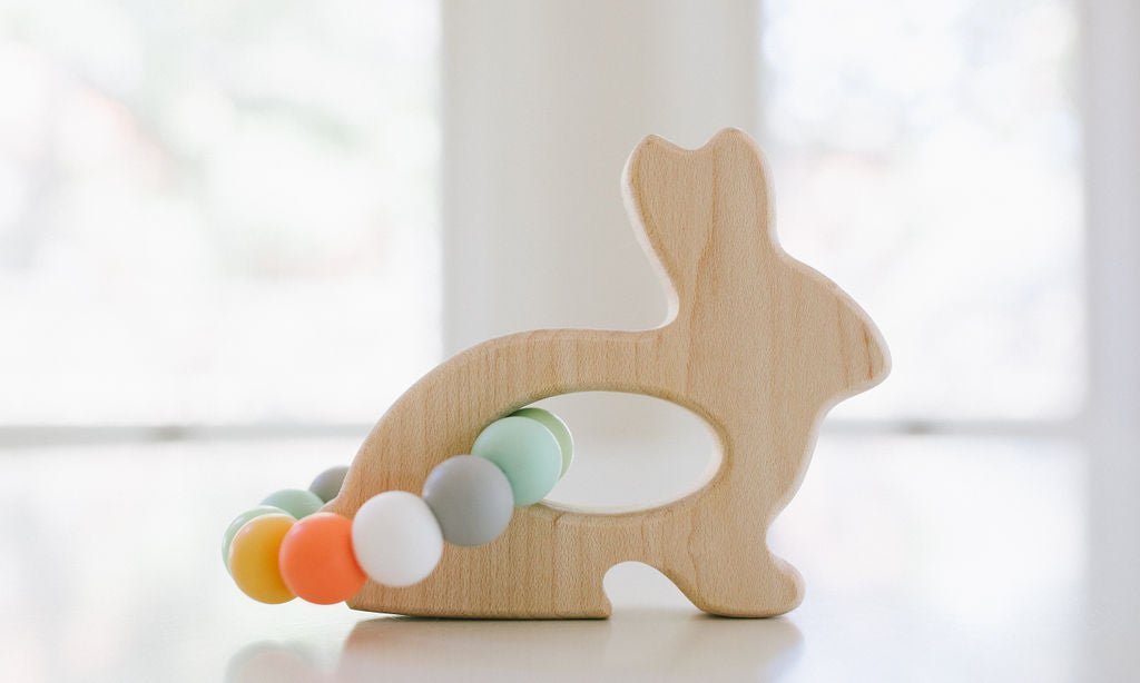 Bunny Wooden Grasping Toy - Bannor Toys