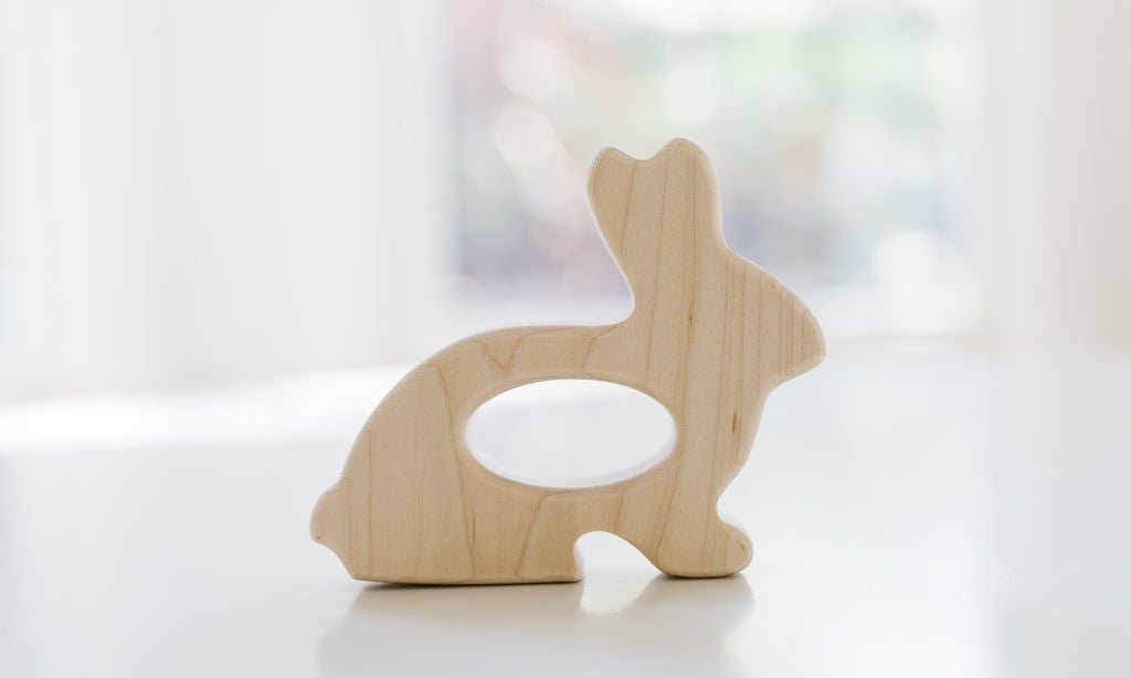 Bunny Wooden Grasping Toy - Bannor Toys