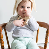 Bunny Wooden Grasping Toy with Teething Beads - Bannor Toys