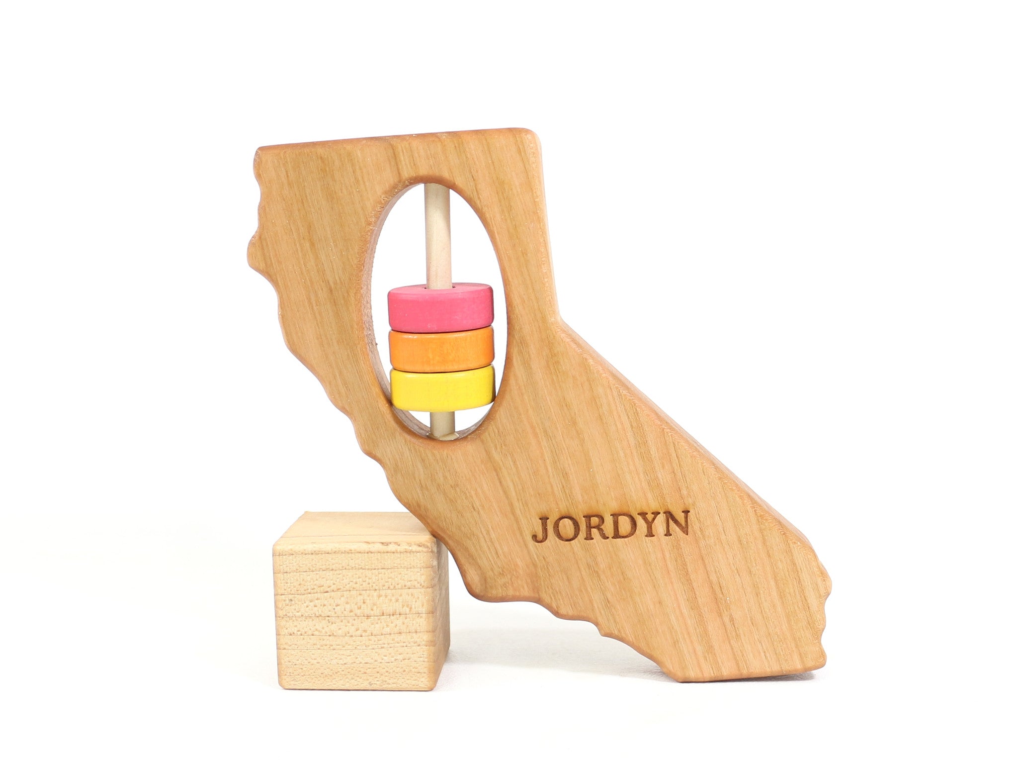 California State Wooden Baby Rattle™ - Bannor Toys