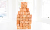 Deluxe Engraved ABC + 123 Wooden Blocks - Bannor Toys