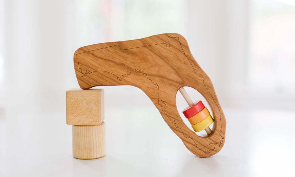 Florida State Wooden Baby Rattle™ - Bannor Toys