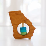 Georgia State Wooden Baby Rattle™ - Bannor Toys
