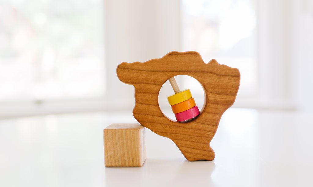 Hawaii State Big Island Wooden Baby Rattle™ - Bannor Toys