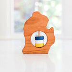 Michigan (Lower Peninsula) Wooden Baby Rattle™ - Bannor Toys