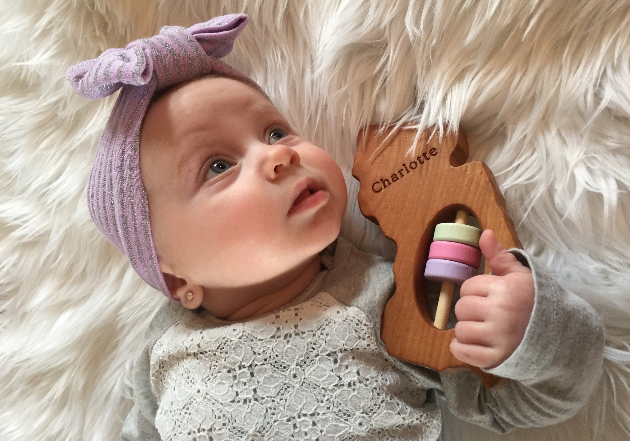 New Jersey State Wooden Baby Rattle™ - Bannor Toys