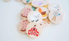 On The Farm Matching Tiles - Bannor Toys