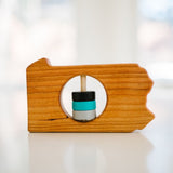 Pennsylvania State Wooden Baby Rattle™ - Bannor Toys