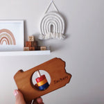 Pennsylvania State Wooden Baby Rattle™ - Bannor Toys