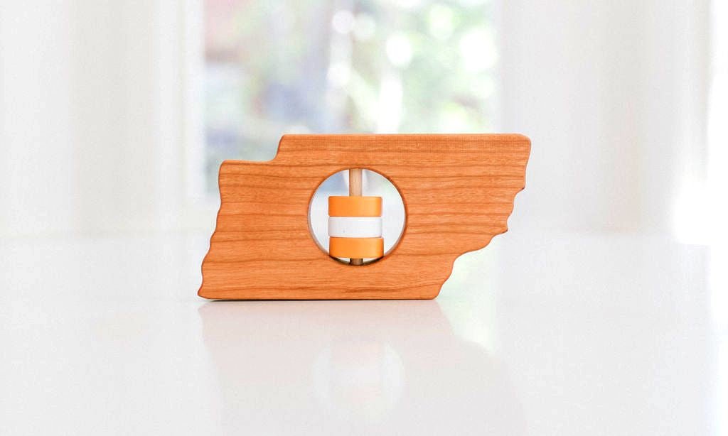 Tennessee State Wooden Rattle™ - Bannor Toys