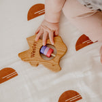 Texas State Wooden Baby Rattle™ - Bannor Toys