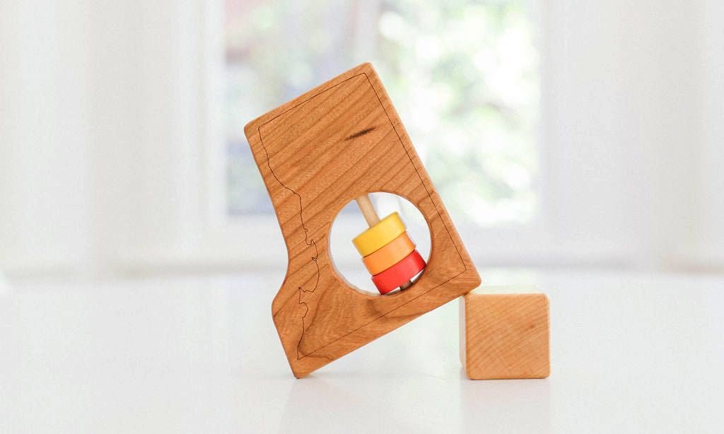 Washington DC Wooden Baby Rattle™ - Bannor Toys
