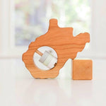 West Virginia State Wooden Baby Rattle™ - Bannor Toys
