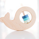 Whale Wooden Baby Rattle - Bannor Toys