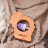 Wisconsin State Wooden Baby Rattle™ - Bannor Toys